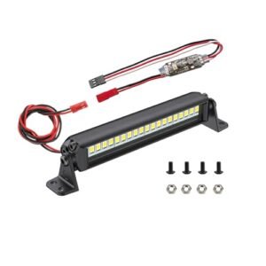 Zhongzhen 20 LED 3.7 Inch Aluminum RC Crawler Roof Light Kit for 1/10 Scale RC Truck Axial SCX10 Traxxas TRX4 TRX4M Arrma Senton Redcat GEN7