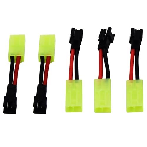 Blomiky 5 Pack SM 2P to Mini Tamiya Adapter Spare Parts for RC Foam Fighters Free Plans