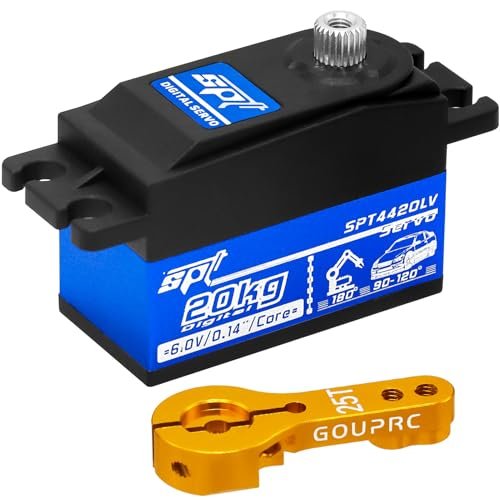 GOUPRC 20kg Low Profile Servo High Torque Metal Gear Digital Servo for RC Car Nissan Upgrade