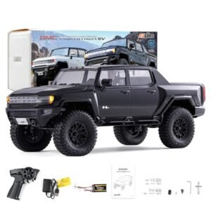 EAZYRC FMS FCX18 1 18 GMC Hummer EV RC Car Hummer 4x4 Rock Crawler Remote Control Truck with Official License and USB Charger