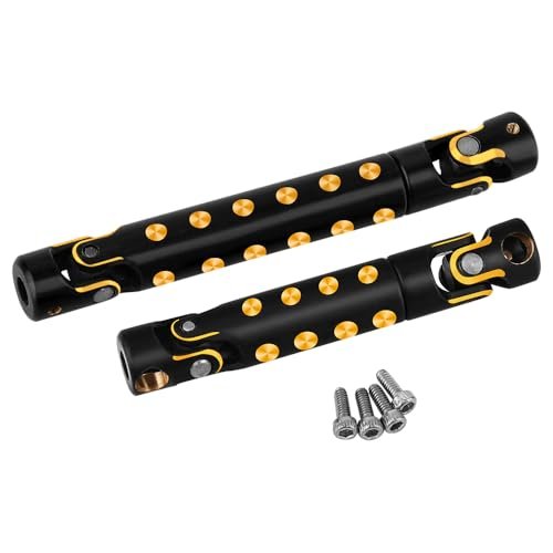 Pothyes 1/24 CNC Black Coating Brass Center Drive Shaft Upgrade for Axial SCX24 RC Crawler Drive Now Pay Later RC Cars