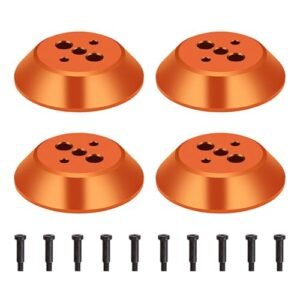 DJI Avata 2 Aluminum Alloy Motor Covers 4pcs Set Compatible with RC Motor Scooter Accessories Waterproof Dustproof Protector Orange