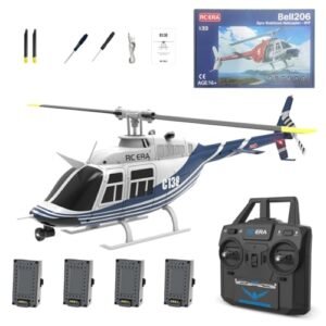 OYDL C138 RC Helicopter Besar 6 Axis Gyro 2.4G 6CH Remote Control Helicopter with One Key Take Off Landing for Adults Beginners
