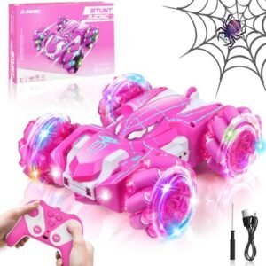 Dolanus Spider Remote Control Car RC Cars Nascar Stunt Vehicle for Kids Ages 3 12 with 360 Spins and USB Charging