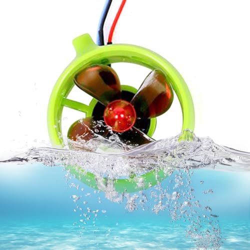 BENTFL 600kv Underwater Thruster Motor with 4 Blades Propeller for RC Boats and Underwater Robots