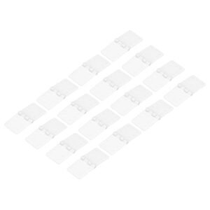 MECCANIXITY RC Square Body Truck Hinges 0.9 Inch x 0.5 Inch Adjustable Plastic Model Airplane Parts 16 Pcs