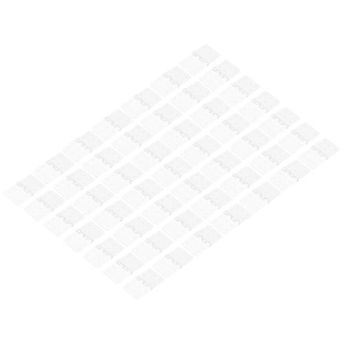 MECCANIXITY Wings West RC Hinges 1.4 Inch x 0.8 Inch Adjustable Model Airplane Remote Control Aircraft Wings Parts Square Plastic Loose Leaf 50 Pcs