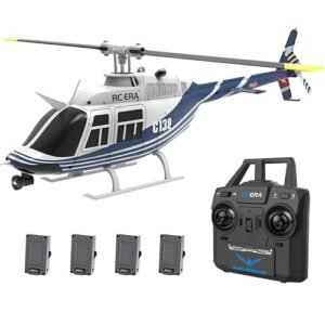 Actualia 1 30 Scale C138 Online RC Helicopter with Camera 2.4G 6CH Remote Control Aircraft Altitude Hold Optical Flow Positioning One Key Takeoff Landing for Adults Gift