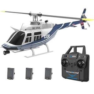 Ollies RC Helicopter Actualia C138 1 30 Scale with Camera 2.4G 6CH Remote Control Aircraft Altitude Hold Optical Flow Positioning One Key Takeoff Landing for Adults