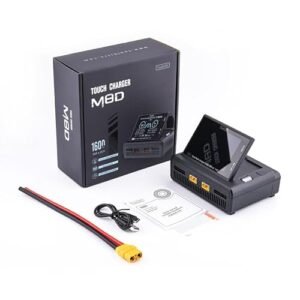 ToolkitRC M8D Dual Channels 50A DC Balance Touch Screen Charger 65W 1600W Fast Charge for Fast Gas RC Trucks and 1 8S Lipo Battery
