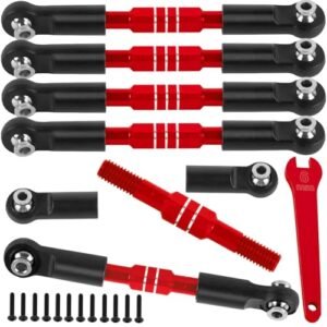 BRCatWPark RC Big Submarine Adjustable Turnbuckles Camber Links Upgrade for 1/8 Typhon 3S 4WD BLX Mega 550 1/10 Big Rock 3S 4WD BLX