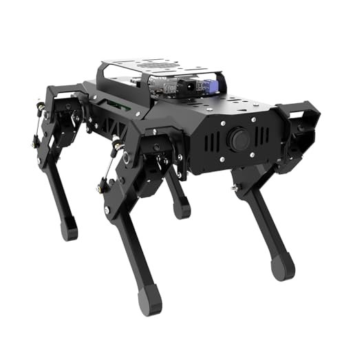 HIWONDER Quadruped Robot for RaspberryPi 5 ROS2 ROS1 Open Source AI Vision Smart Robot Dog for Adults and Teens, PuppyPi Advanced & RPi5 4GB