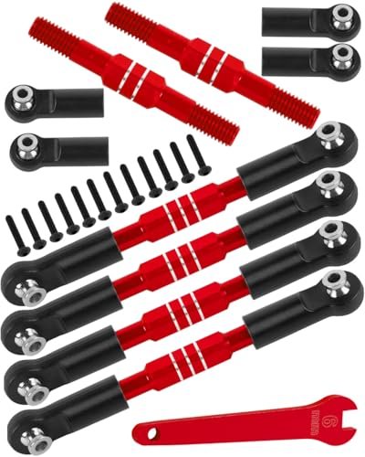RCMYou Big RC Crane Aluminum Turnbuckles Camber Links Upgrade for 1/10 Big Rock V3 3S BLX and 1/8 Typhon 3S BLX Mega 550