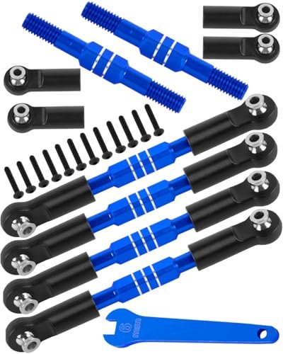 RCMYou Aluminum Turnbuckles Camber Links Upgrades for Big RC Bulldozer 1/10 Big Rock V3 3S BLX and 1/8 Typhon 3S BLX Mega 550