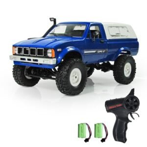 Dodoore 1 16 Fastest RC Truck Under 100 4x4 RC Rock Crawler WPL C24 2.4GHz Remote Control Car All Terrain Off Road Climbing Car with Headlights and 2 Batteries Blue