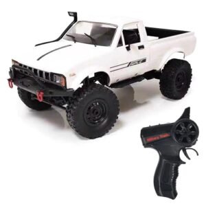 Dodoore 1 16 Fastest RC Truck Under 200 4x4 RC Rock Crawler WPL C24 2 4GHz Remote Control Car All Terrain Off Road Climbing Car with Headlights White