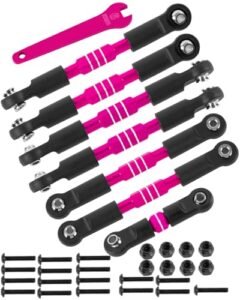 RCHuiWow High Performance Push Rods for RC Plane Durable Alloy Adjustable Control Linkages