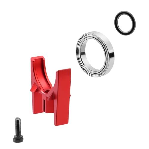 GLOBACT Alloy Center Driveshaft High Speed Support Set for Arrma 1/10 Big Rock Granite Kraton Outcast Senton Vorteks 1/8 Infraction Typhon Vendetta RC Upgrade Parts Replace AR310878 ARAC4024 (Red)