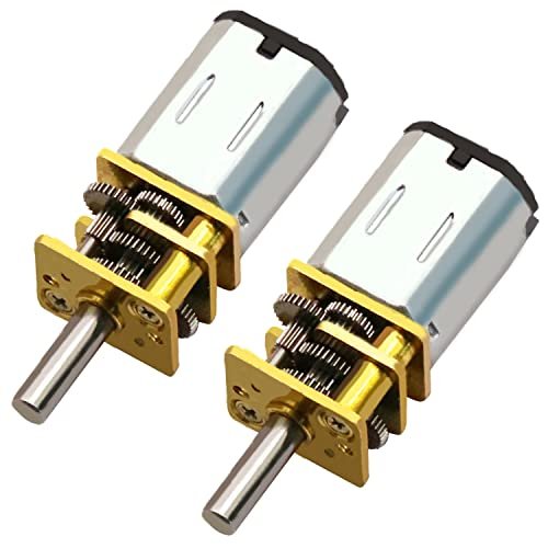 DaFuRui 2 Pack DC 3V 30RPM Micro DC Geared Electric Motor GA12-N20 Mini Deceleration Gear Reduction Motors for RC Car Robot Model