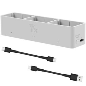 DJI Avata 2 Drone Battery Charging Hub 3 Ports Intelligent Flight Battery Charger with Two Way Charging