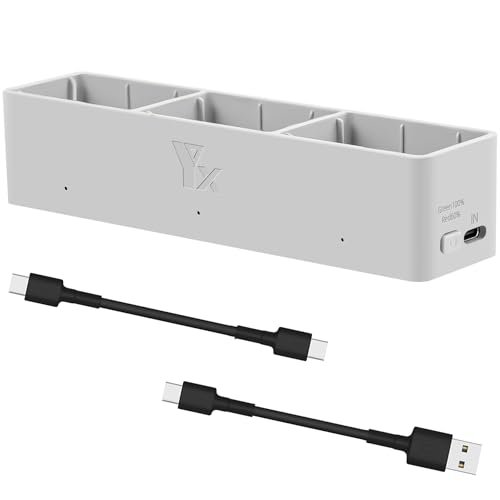 DJI Avata 2 Drone Battery Charging Hub 3 Ports Intelligent Flight Battery Charger with Two Way Charging