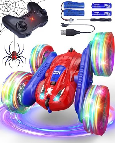 YQOGK RC Monster Truck Toys R Us 2.4G Remote Control Stunt Drift Car with Lights for Kids Ages 3 8