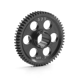CHRCOED RC Car Metal Spur Gear 0.5M 57T Hardened Steel Main Gear for Arrma 4WD 1 18 Typhon Grom the Best Small RC Truck