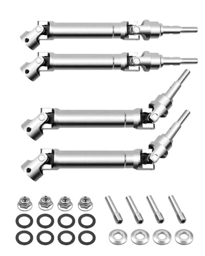 Dromida Backbone RC Car Upgrade Front and Rear CVD Drive Shafts 1/10 Scale High Strength Stainless Steel U Joint 4PCS