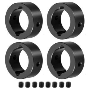 JGGZONE 4pcs RC Aluminum Joint Cup Reinforced Ring for TRAXXAS 1/5 X MAXX 17mm RC Wheels Upgrade Parts Black