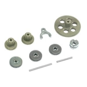 WIXUIPR RC Cars Upgrade Parts,Metal Transmission Gears for FMS 1/24 FCX24 Smasher, Power Wagon, K5 Blazer, Lemur Upgrades Parts