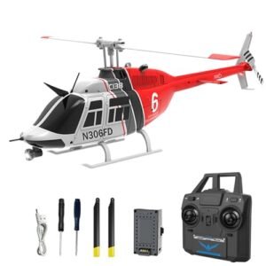 Authticar 2.4GHz 4CH Single Propeller RC Helicopter with Optical Flow Positioning and One Click Roll Stunt