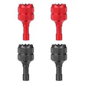Lasuroa 4pcs Jet Drone RC Controller Thumb Sticks Replacement Compatible with DJI Mini 3 Pro DJI RC Smart Controller Accessories Parts Red Black