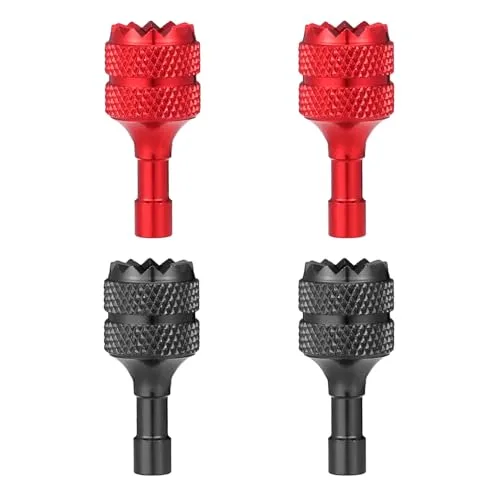 Lasuroa 4pcs Jet Drone RC Controller Thumb Sticks Replacement Compatible with DJI Mini 3 Pro DJI RC Smart Controller Accessories Parts Red Black