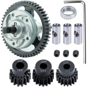 Hot Wheels Monster Trucks Transforming Rhinomite 1 12 Scale RC Vehicle RcThjia Slipper Clutch Metal Steel Differential Gear 32P 52T Spur Gear with 15T 17T 19T Pinions Gear Sets