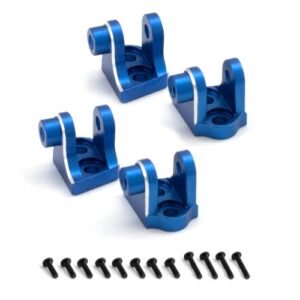 Losi 1/18 Mini LMT 4X4 Brushed Monster Truck RC Indicator G Shock Aluminum Upper Shock Mount Set Blue