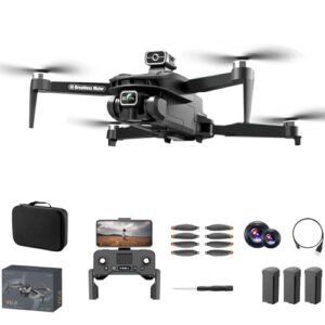 AOTULIGHT V168 GPS Mini Drones with Camera 4K FPV Drone Kit for Adults Racing Drone Follow Me Long Range Hover 5G Transmission Flying Toys Beginner 90 Mins Flight Time 3 Batteries