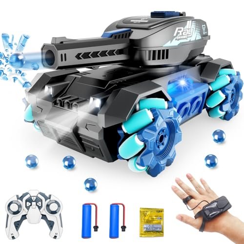 QuirkyGlee RC Submarine That Shoots Torpedoes Remote Control Toy with LED Lights and Music for Kids and Boys