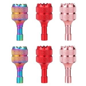 Lasuroa 6pcs Drone Controller Sticks for Mini RC Quadcopter Drone Compatible with DJI Mini 3 Pro DJI RC Smart Controller Accessories Dazzling Color Pink Red