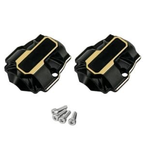 FSDKEDUF 16.7g Brass Diff Covers Front and Rear Axle Differential Covers for Tornado RC Car Parts Redcat Ascent 18 Upgrade Accessories
