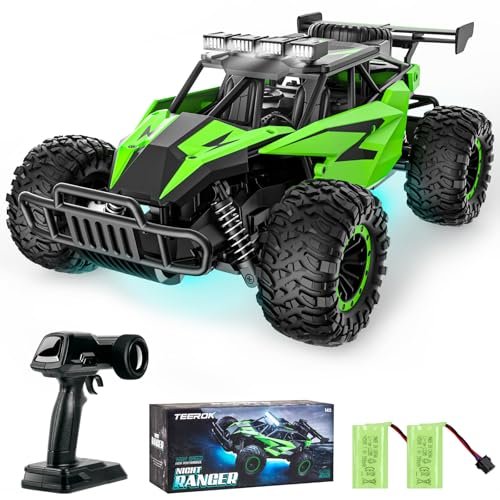 TEEROK TR11 RC Nitro Mud Trucks for Kids 1/16 Scale High Speed Off Road Remote Control Car with 2 Batteries 50 Min Play Time