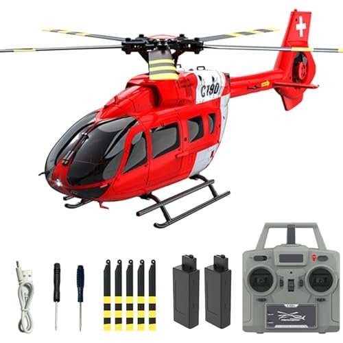 Hylukon C190 RC Scale Helicopter Forum Favorite 1:30 H145 Model with 2.4G 6CH RTF Single Propeller and Optical Flow Positioning