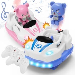 Ingbear LEGO Supersonic RC Game Remote Control Car for Kids Ages 5 7 with LED Lights Music Bumper Battle Toys