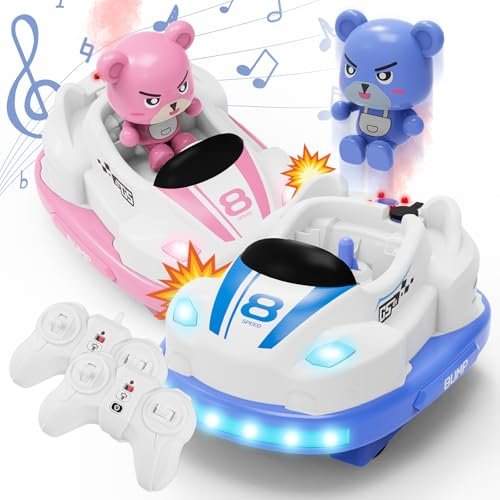 Ingbear LEGO Supersonic RC Game Remote Control Car for Kids Ages 5 7 with LED Lights Music Bumper Battle Toys