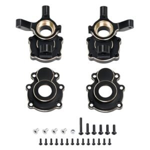 FCX10 Brass Steering Knuckle and Outer Portal Housing Set for 1/10 RC Crawler FMS FCX10 K5 Upgrades Available at RC Willey in Draper Utah
