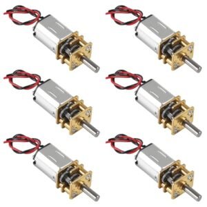 Coliao 6pcs Mini Micro N20 Gear Motor DC 3V 6V Slow Speed Full Metal Gearbox RC Car Motors Explained for DIY Robot Car and Toys