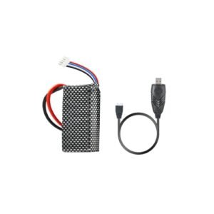 TOPCHOIC RC Willey Trundle Bed Compatible LiPo Battery with Charging Cable