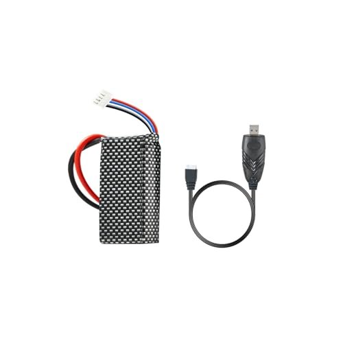 TOPCHOIC RC Willey Trundle Bed Compatible LiPo Battery with Charging Cable