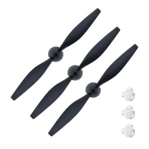 CKYSCHN 3 Pcs Spare RC Plane Propellers 2 Blades for RC Combat Planes Replacement Parts with Savers and Adapters