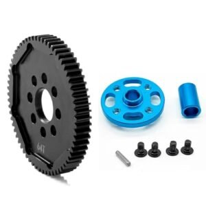 ZLiT High Speed Spur Pinion Gear Set 63T 64T 66T 71T for RC D9 Bulldozer and Tamiya TT02 TT 02 1 10 Model Cars 64T