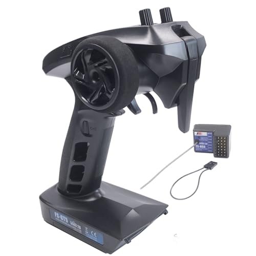 Alaohu FS GT5 6 Channels RC Sky Transmitter with FS BS6 Gyro Receiver 2.4GHz Fly AFHDS2A Radio Control System for Cars Boats